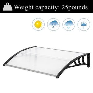 Canopy White & Black Bracket - 120x80