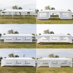 Two Doors Waterproof Tent with Spiral Tubes - 3 x 9m Eight Sides