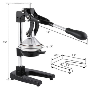 Manual Household Fruit Juicer - Black