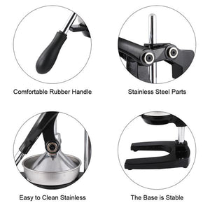 Manual Household Fruit Juicer - Black