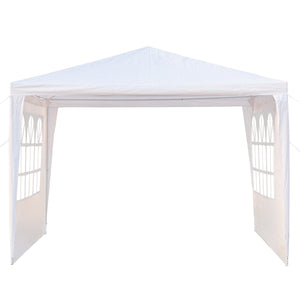 Waterproof Tent with Spiral Tubes White - 3 x 3m Three Sides