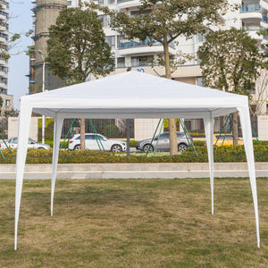 Portable Home Use Waterproof Tent with Spiral Tubes White - 3 x 3m Four Sides