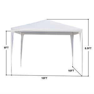 Waterproof Tent with Spiral Tubes White - 3 x 3m