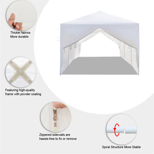 Two Doors Waterproof Tent with Spiral Tubes - 3 x 9m Eight Sides