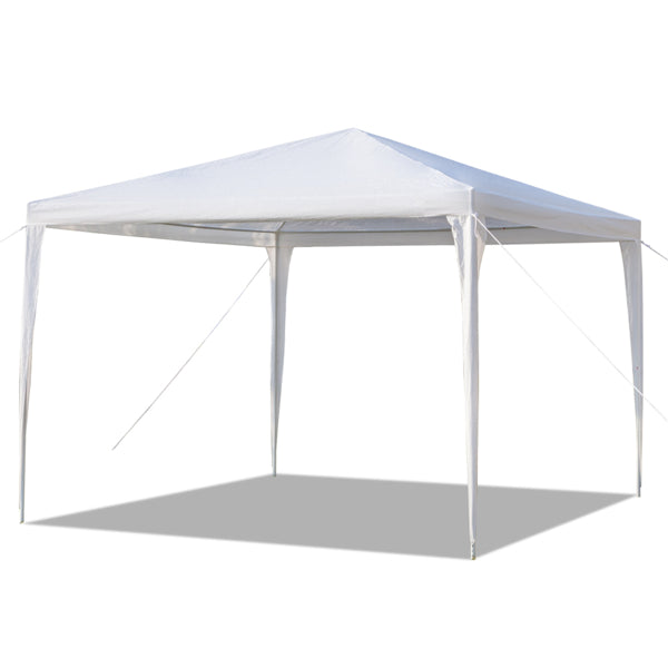 Waterproof Tent with Spiral Tubes White - 3 x 3m