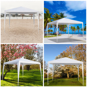 Waterproof Tent with Spiral Tubes White - 3 x 3m