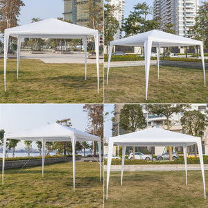 Waterproof Tent with Spiral Tubes White - 3 x 3m