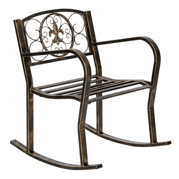 Rocking Chair Black Artisasset Paint Brush Gold