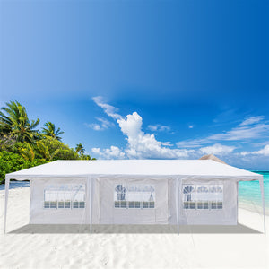 Two Doors Waterproof Tent with Spiral Tubes - 3 x 9m Eight Sides