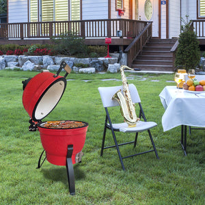 Charcoal Grill Orange - 13inch Ceramic