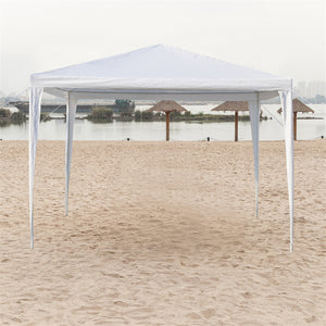 Waterproof Tent with Spiral Tubes White - 3 x 3m