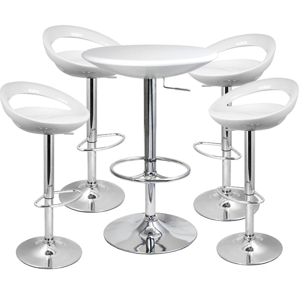 Adjustable Bar Stool and Podium Table Set
