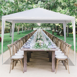 Waterproof Tent with Spiral Tubes White - 3 x 3m