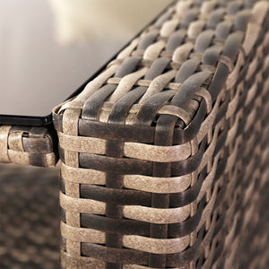 Rattan Sofa Set - Grey (4 piece)