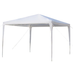 Portable Home Use Waterproof Tent with Spiral Tubes White - 3 x 3m Four Sides