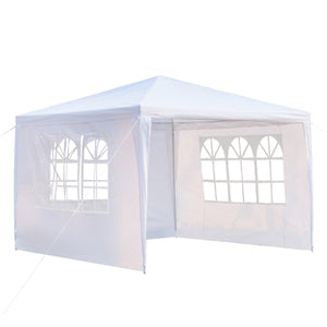 Waterproof Tent with Spiral Tubes White - 3 x 3m Three Sides