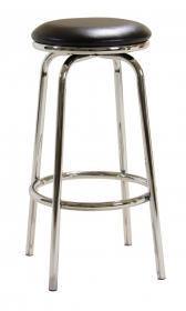 Two Piece Chrome Swivel Bar Stool