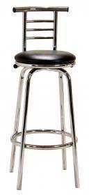 Two Piece Chrome Narrow Back Bar Stool - Home Happy Hour