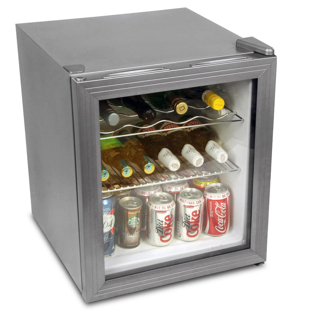 Mini Wine Fridge - Silver - Home Happy Hour