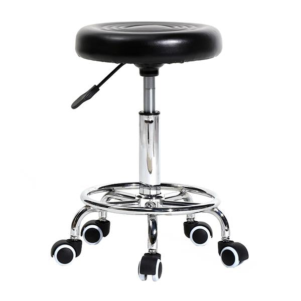 Round Rotation Bar Stool Black
