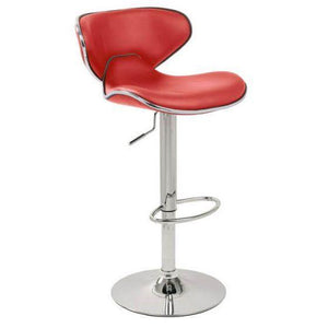Cushioned bar stool - white, grey or red - Home Happy Hour