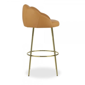 Bar Stool, Tan or Grey Velvet