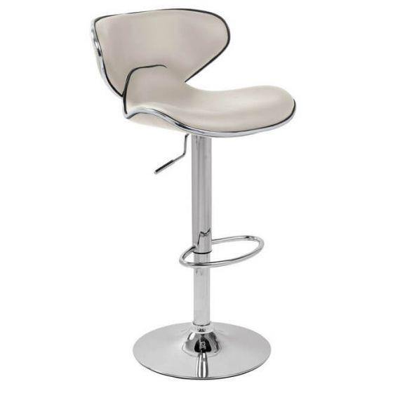 Cushioned bar stool - white, grey or red