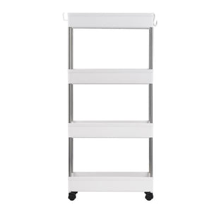 Thin Storage Cart - White - 4-Layer -  Multi-functional