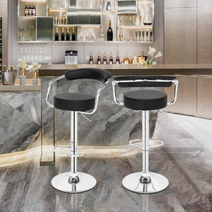 Two Piece Round Back Cushion Bar Stool - Home Happy Hour