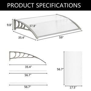 Canopy White & Grey Bracket - 150x100