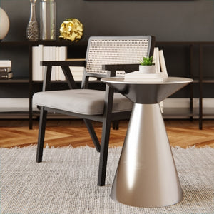 Side table - silver or brass