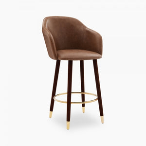 Velvet Bar Stool - multiple colours